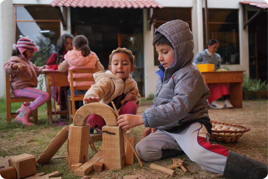 niños Indajani, educación waldorf